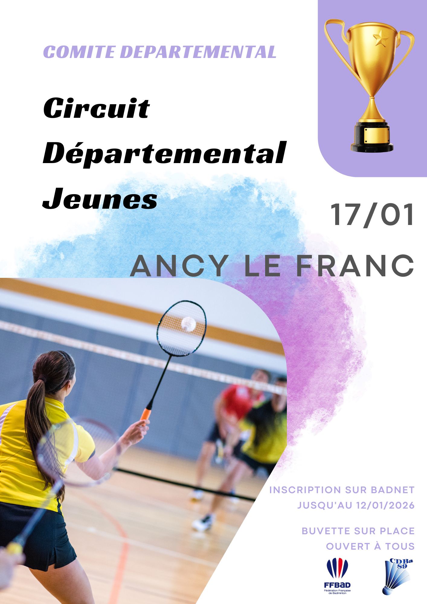 CDJ89 - Etape 2 - Ancy le Franc - 17 janv 2026